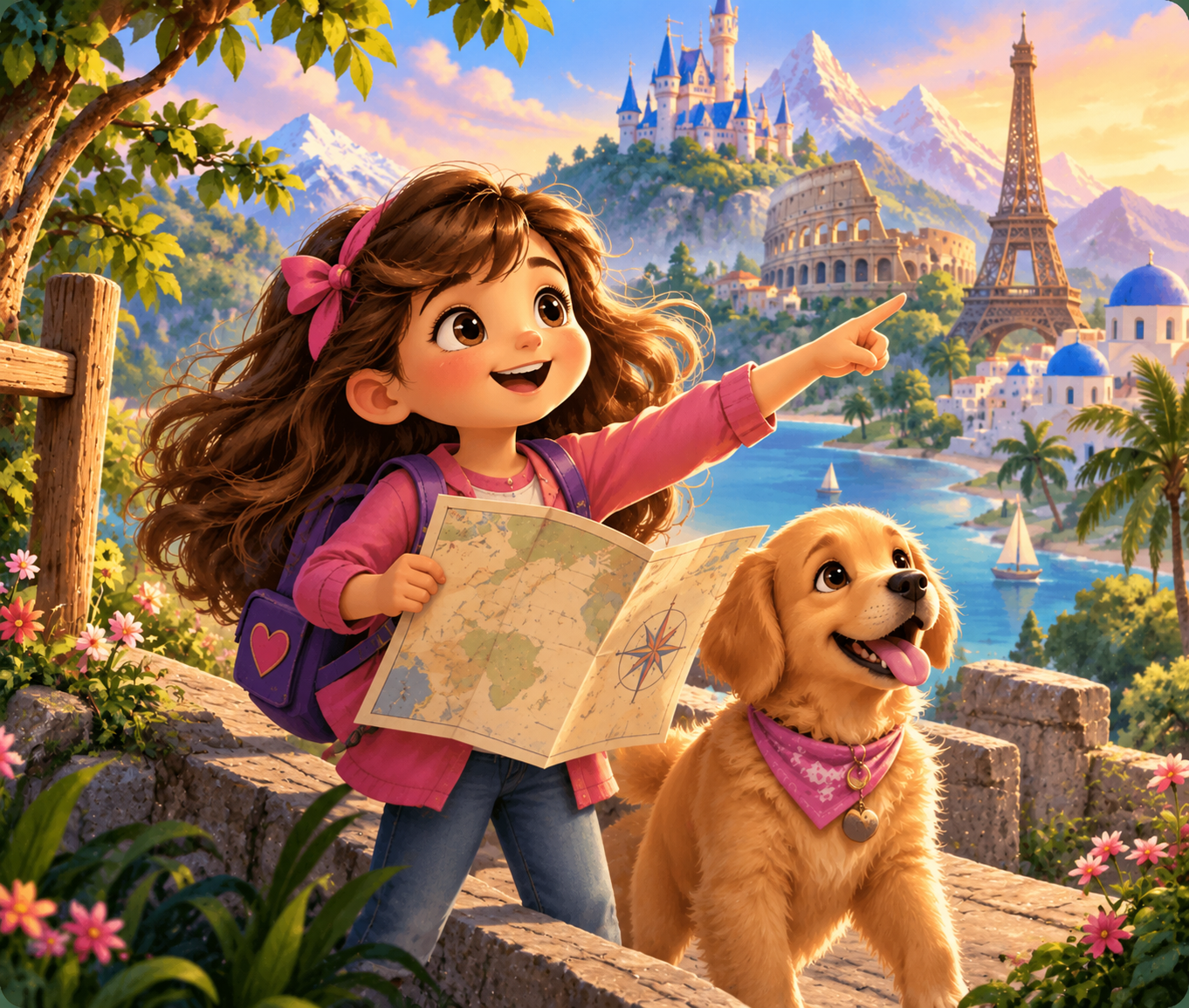 Around the World personalized children's story